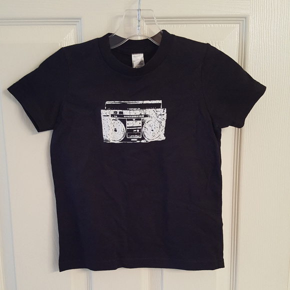 BOOMBOX Tee Shirt NWT 4T Black SlickSugar Designer Kids Wear Hip Hop - Picture 2 of 4